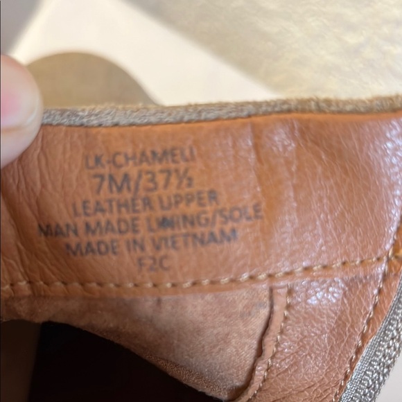 Lucky Brand Tan Ankle Booties with Side Zipper - Picture 10 of 12